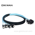 4SATA STR TO 4SATA Right Angle Cable Sata Cable for Ssd Connector Sata